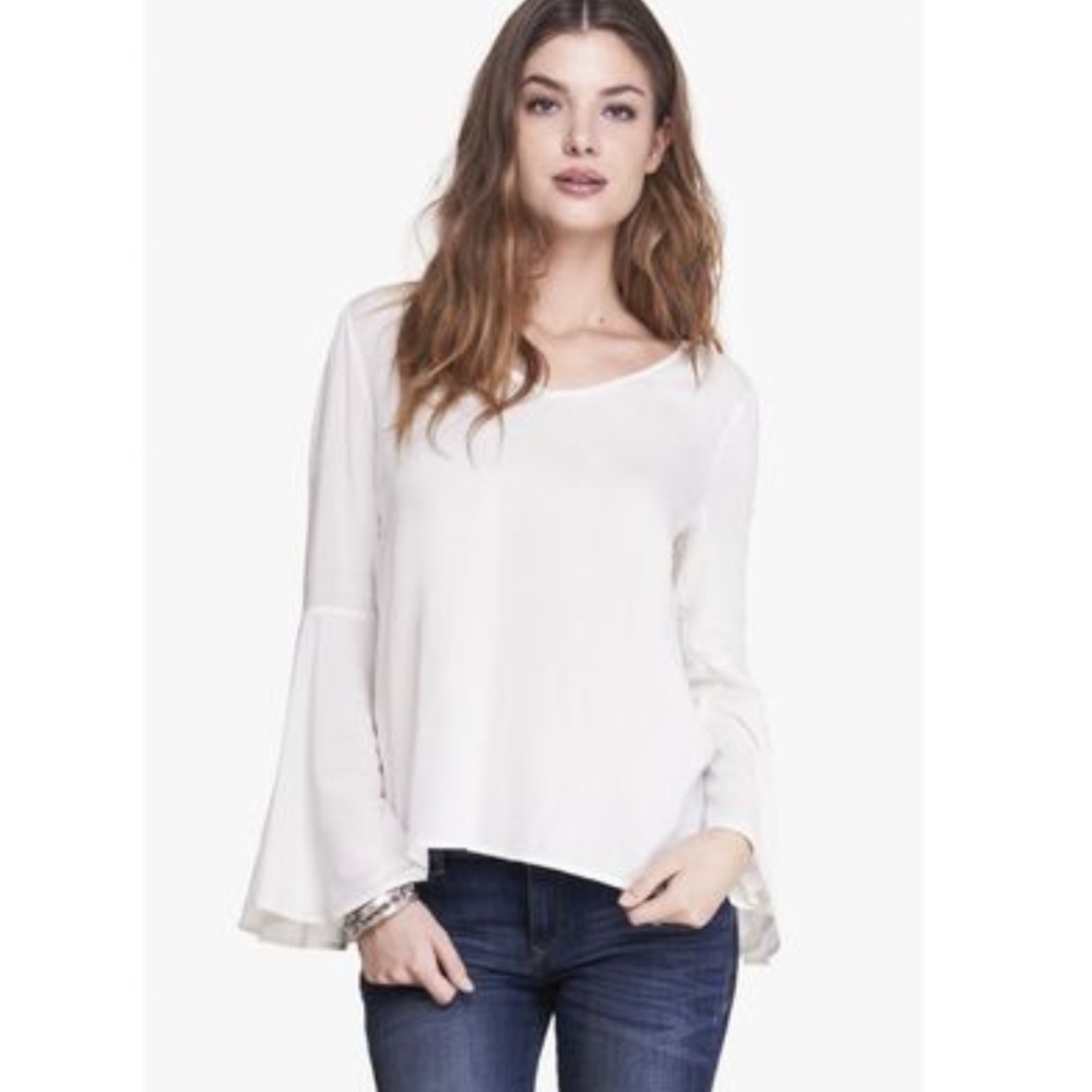 Express | Bell Sleeve V Neck Top